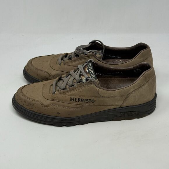 Mephisto Runoff Shoes Women 10.5 Brown Nubuck Leather Walking Casual Sneakers - Picture 4 of 16